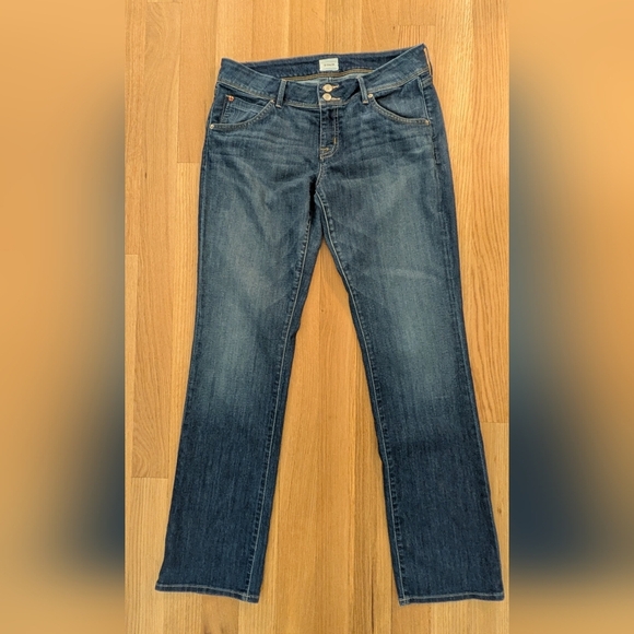 Hudson Women's Beth Baby Boot Cut Bean Blue Jeans, Size 32 - Picture 3 of 11